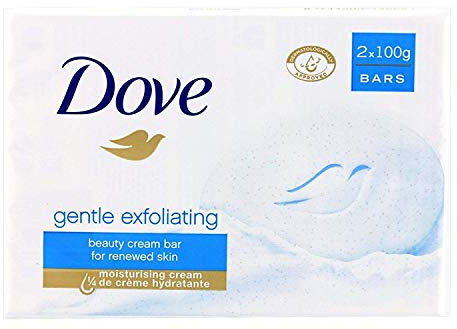 Dove Gentle Exfoliating Beauty Cream Bar 4 x 100g - Pack of 4 soaps