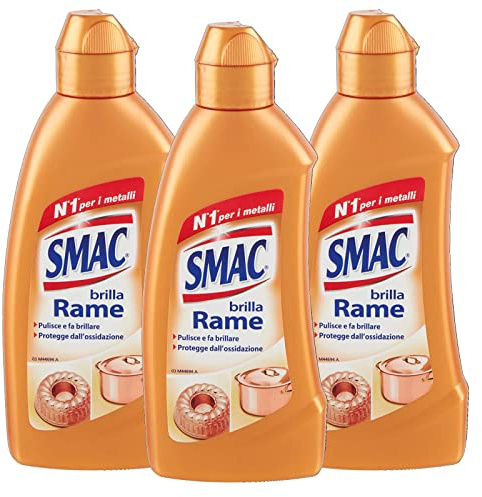 Smac Kopparglans, krämrengöring, glänsande och oxidationsskydd, 250 ml x 3 st
