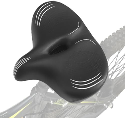 Plus Size Wide E-Bike/Electric Bike Seat Comfort Ride, Tall Asientos para Bicicletas, Ideal as Bicycle Seats for Men or Women with Extra Comfort Needed