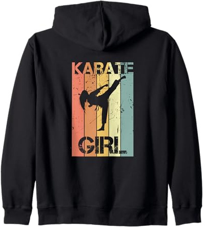 Karate Girl Women's Children's Karate Suit for Karate Kids Zip Hoodie