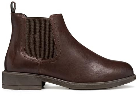 Geox Femme D Catria Bottines à la Cheville, Marron foncé, 38 EU