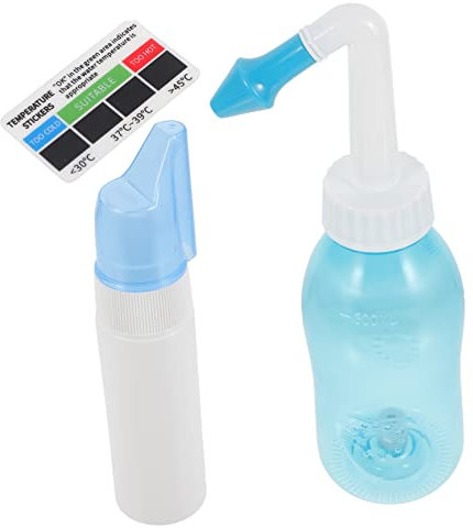 HAKIDZEL 1set Nasale Per Adulti Nasale Portatile Spray e Termometro Per Irrigazione e Rimozione Sostanze Nocive Strumento Per