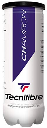 TECNIFIBRE - Balles de Tennis - Champion One Tube de 3 balles de Tennis, Mixte Adulte, Jaune (Citronier), Taille Unique