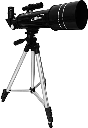 Orbinar Reise Teleskop Spektiv 400/70 + Rucksack + Smartphone Adapter DKA5