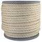 QianShouYan Corda in sisal, 10 mm, 50 m, marrone, senza olio, 4 fili, carico massimo di rottura: 600 kg, allungamento massimo: 12%, ideale per progetti artigianali e hobbistica