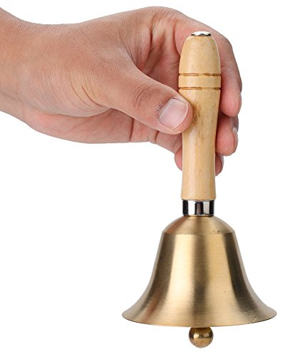 Campana de Mano Multifuncional, Instrumento Musical de Madera, 8cm para niños, actividades musicales, decoración hogar, educación musical, arte creativo, regalos