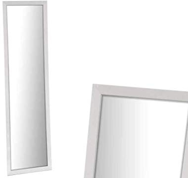 Gicos Specchio Rettangolare da Parete Struttura in Legno Colore Bianco 34 * 2 * 125 cm TCO-796425
