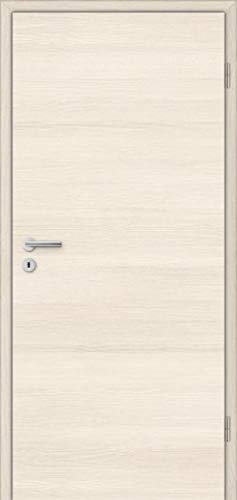 HORI® Zimmertür Komplettset mit Zarge und Türdrücker I Innentür CPL Pinie I Höhe 198,5 cm I Anschlag, Breite und Wandstärke wählbar I DIN rechts I 1985 x 735 mm