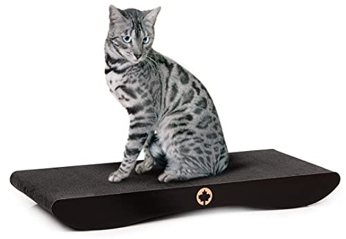 CanadianCat Company | Katzen Kratzbrett Comet | Black Edition - XL | ca. 75 x 30 x 8 cm