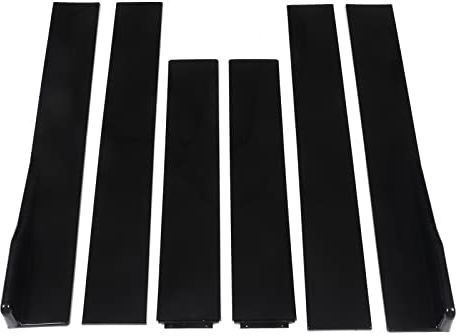 Seitenschweller, Auto-Außenseite, 2,2 M, Glänzend Schwarz, Schwellerverkleidung Außen, Untere Seite, Bodenlinienverlängerungen, Splitter