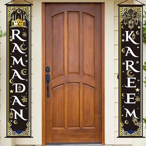 Ramadan, dekoration, ramadan, Mubarak, dekoration, banderoll, Eid Mubarak-banderoll, Eid Mubarak-skylt, islamisk dekorativ festdekoration för hemmet, utomhus, muslimsk islamisk Eid, festdekoration