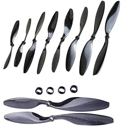 GIGIROM 2 Paar 8045/1045/1047/1147/1238/1260/1245 Kohlefaser-Propeller RC Quadrocopter Hexacopter Multi Rotor Propellerflugzeug-Ersatzteil(1045 propellers)