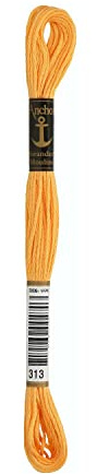 ANCHOR Broderi gängor sticktwist, löplängd: 8 m 313
