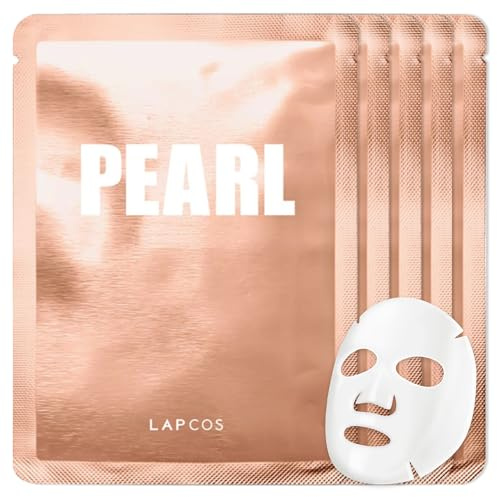 LAPCOS K Beauty Pearl Sheet - Revitalizing Face Mask (Pack of 5)