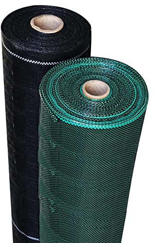 Garlivo 200 m² de Toile Anti-Mauvaises Herbes 130 g/m perméable à l'eau en différentes Tailles, Brésil de paillage Non Tissée indéchirable - Protection Contre Les UV- Film - 50 m x 4 Rouleaux