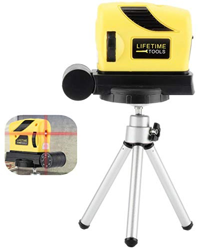 Nivelliergerätelineal, Punkt/Linie/Kreuze Horizontal Vertikal Nivelliergerät mit Stativ für hausgenaue Messungen