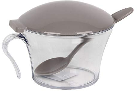 Cofan Azucarero con tapa | Modelo Albahaca | De Polipropileno y Poliestireno | Capacidad de 120 ml