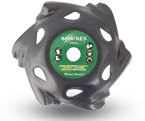 Gardi Rex Unkrautbürste Freischneider universal 15 cm | Unkraut Fugenkratzer zum Reinigen von Oberflächen | Wildkrautbürste (23 cm)