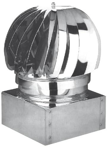 Briconess.com Fumaiolo comignolo Girevole Quadrato e Rettangolare zincato - Base Quadrata 32x32 cm