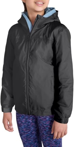 Mountain Warehouse Torrent Kids Waterproof Rain Jacket - Taped Seams Raincoat, Lightweight, Breathable, Girls & Boys - Spring Summer, Wet Weather, Walking Jet Black Kids Size 11-12 Years