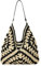 Hobo-Taschen für Damen aus Stroh, Vintage-Umhängetasche, Tragetasche, Designer-Strandtasche, Urlaub, Arbeit, Alltag, Sommer, Schwarz, Einheitsgröße