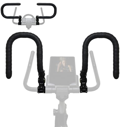 1 Pair U-Handlebar Extender for Indoor Spin Bikes,Get a Comfortable Upright Ride & Multiple Grip Positions to Relieve Strain.