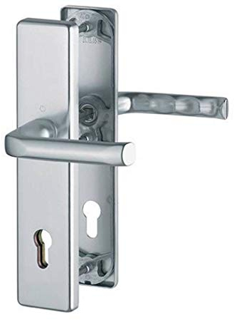 Hoppe Schutzgarnitur London 113/2221A/2440 Alu.F1 72mm 37-42mm