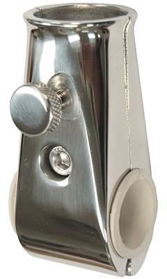 Taylor Made Flag Pole Socket Rail Mount for 7/8 to 1 Rails with 1 Flag Staff — Perpendicular Mount with Adjustable Angle - Secure Fit - Made in the USA from T304 Stainless-Steel — 2020109091