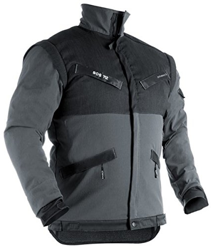 Pfanner atmungsaktive Funktionsjacke ZipOff mit Cordura®, Farbe:grau, Größe:L