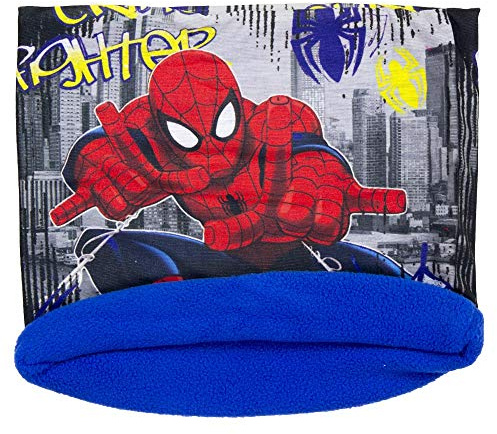 Spiderman Snood tube scarf, blue, One Size