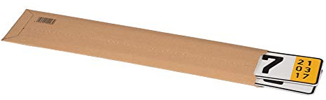 100x Versandtasche Karton Wellpappe KFZ-Kennzeichen Nummernschild Autokennzeichen