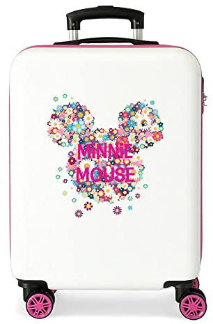 Disney Minnie Sunny Day Kabinenkoffer Rosa 37x55x20 cms Hartschalen ABS Kombinationsschloss 34L 2,6Kgs 4 Doppelräder Handgepäck