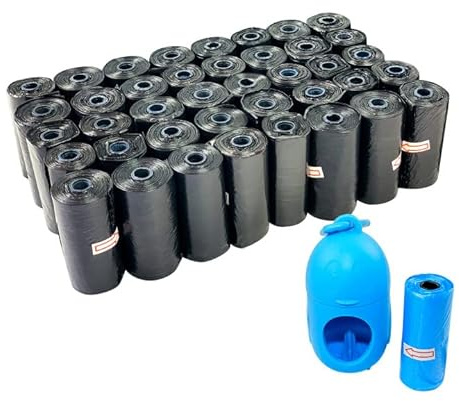 Bolsas para Caca de Perro Bolsas Higiénicas Antifugas y Resistentes para Excrementos de Mascotas Rollos Compactos para Paseos Recogida de Heces Caninas (600Bolsas)