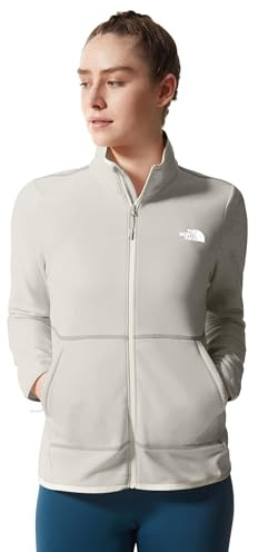 The North Face Canyonlands Fleecejacka med hel dragkedja för damer - Teddyjacka för vandring och utomhusaktiviteter - Mellanviktsfleece med fickor med säker dragkedja, XS