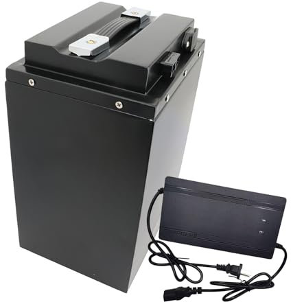 JHKJ Pedallitiumbatteri 48V 60V Litiumjonbatteripaket 48V 60V 20Ah 28Ah 32Ah 40Ah Uppladdningsbart batteri för 950W-2400W motorsatser med laddare och handtag,48v20ah