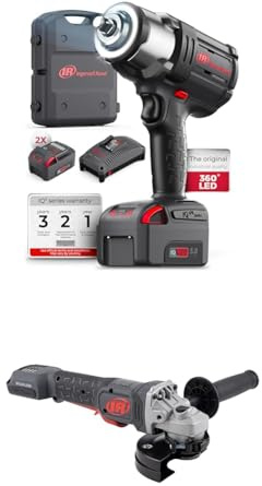 Ingersoll Rand W7172-K22B-EU Mutterdragare, 3/4 Tum 20 V Sladdlös Mutterdragare, 2 st. BL2022 Litiumjonbatterier 5,0 Ah och Laddare i 1 Förvaringsväska