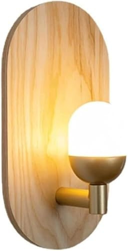 QTANZIQI Vägglampa från mitten av århundradet, set med 2, Vägglampor för bondgårdar i trä, Vägglampor för retro industriella väggmonterade vägglampor för sovrum, vardagsrum, hall, säng, badrumslampor
