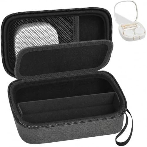 GWCASE Portable 2-in-1 Glasses and Contact Lens Travel Case for 2 Pairs