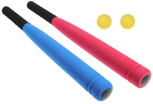 SUPVOX Batte Baseball Enfant EVA 2 Battes 2 Balles Jeu Extérieur
