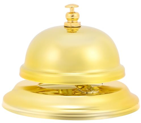 ABOOFAN Campanello da Tavolo per Giochi e Addestramento Colore Casuale Stili multipli per Richiamare L'attenzione e Organizzare Gioco in Lega Color Oro Stili multipli