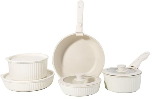 Generic Induktionskokkärl Set Anti Stick Multifunktionsstekpanna och Kastrull för Vardagsmatlagning Aluminium 3 Delar