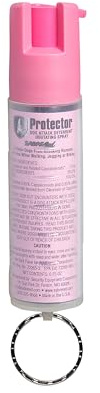SABRE RED SABRE Protector Dog Spray with Key Ring, 14 Bursts, 12-Foot (4-Meter) Range, Humane Dog Attack Deterrent, Maximum Strength Allowed By EPA