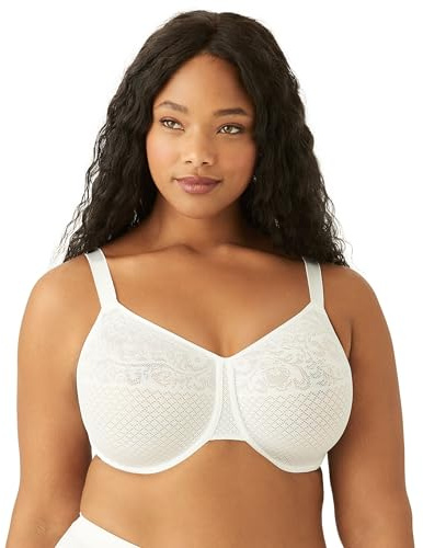 Wacoal Women's Visual Effects Underwired Minimiser Bra, White, 42D
