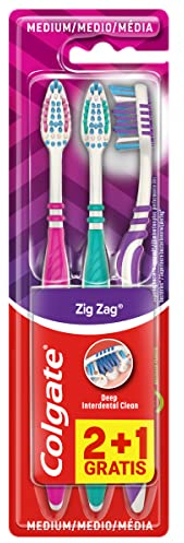 Colgate ZigZag, Cepillo de Dientes - Pack 3 ud