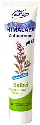 HIMALAYA Kräuterzahncreme Salbei-Rosmarin-Teebaumöl vegan von Natur Hurtig (3x75ml)