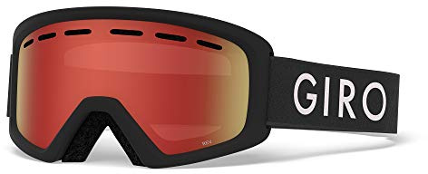 Giro Rev Youth Snow Goggles - Black Zoom Strap with Amber Scarlet Lens (2021)