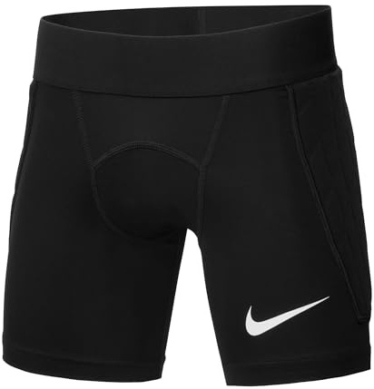 NIKE Padded Gardien Goalkeeper Short Mixte Enfant, Black/Black/White, FR (Taille Fabricant : XL)