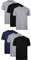 Hanes Men's Tagless ComfortSoft Crewneck T-Shirts, Undershirt, 6 Pack-Black/Grey/Blue Assorted, Medium (Pack of 6)