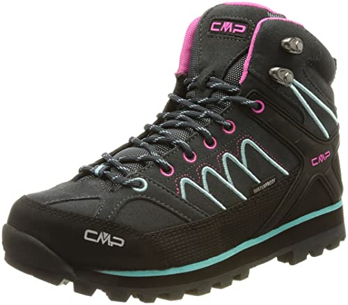 CMP MOON MID WMN TREKKING SHOE WP, Scarpe da Trekking Donna, Antracite-Acqua, 38 EU