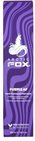 ARCTIC FOX 100% Vegan & Cruelty Free Vibrant Semi Permanent Hair Colour Dye - Purple AF 165 ml e